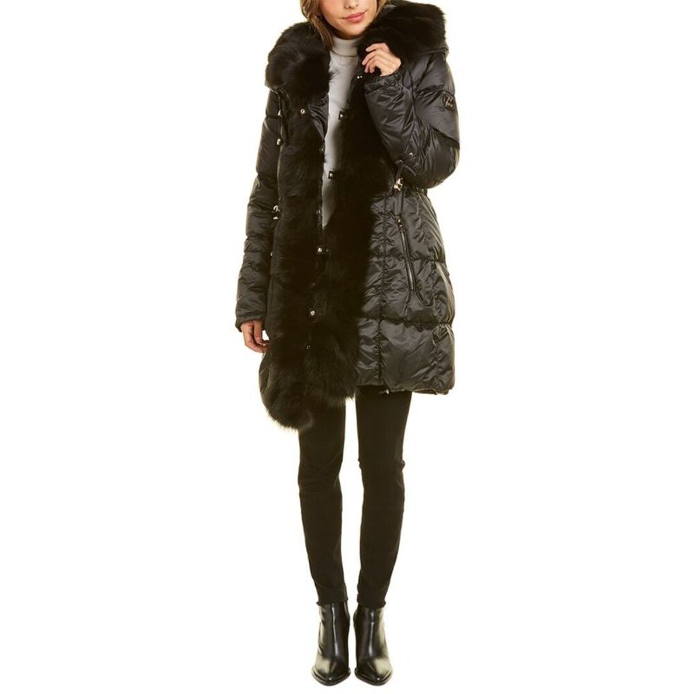 Gorski Womens  Puffer Down Jacket, Black
